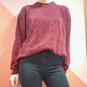 Croft & Barrow super soft maroon crewneck sweater